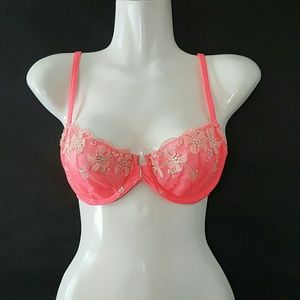 Neon Peach Pink Bralette/Bra